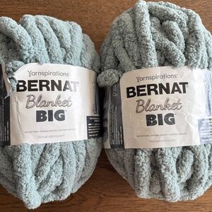 Yarnspirations Bernat  Blanket Big Yarn Misty Green Jumbo